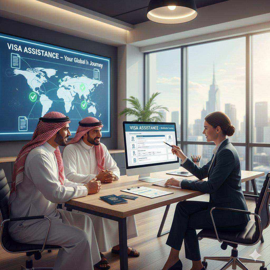 مساعدة في الحصول على التأشيرة