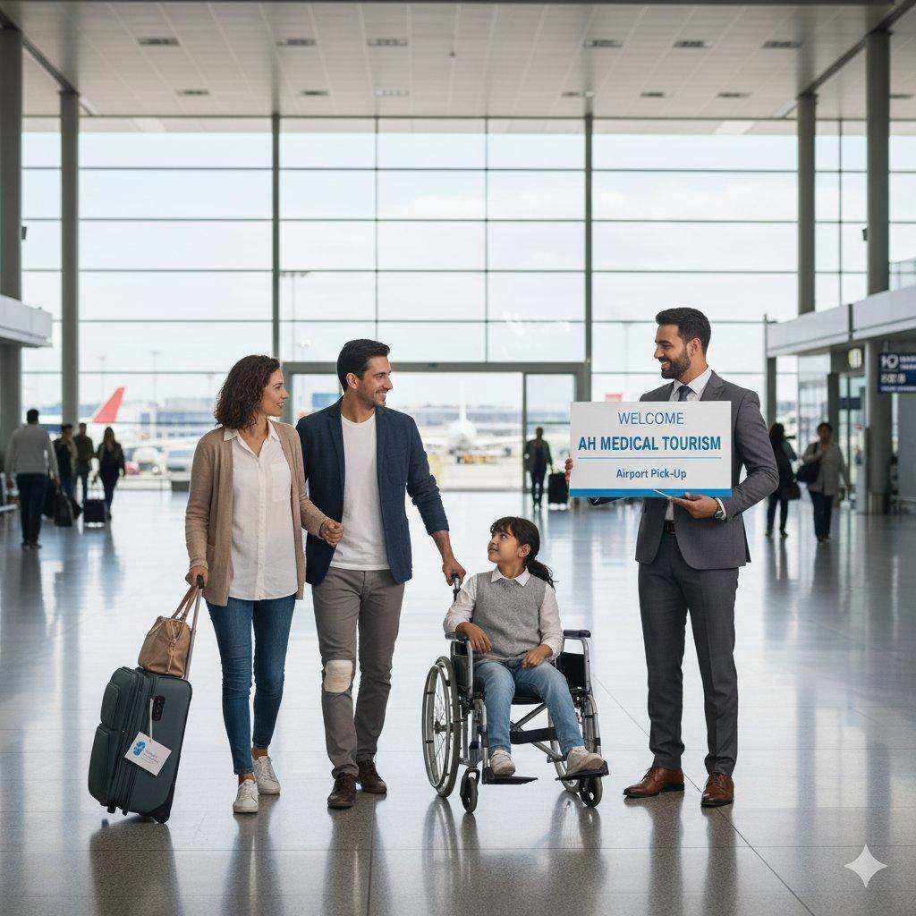 الاستقبال من المطار